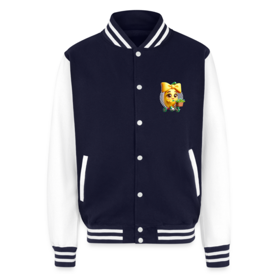 Gaemster Match 3 Banana Character Heavyweight Letterman Jacket - Image 2