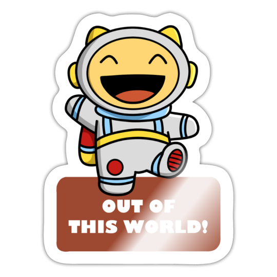 Out of This World! Meep Vinyl Sticker