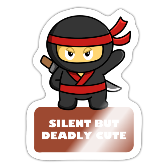 Silent But Deadly Cute Meep Vinyl Sticker