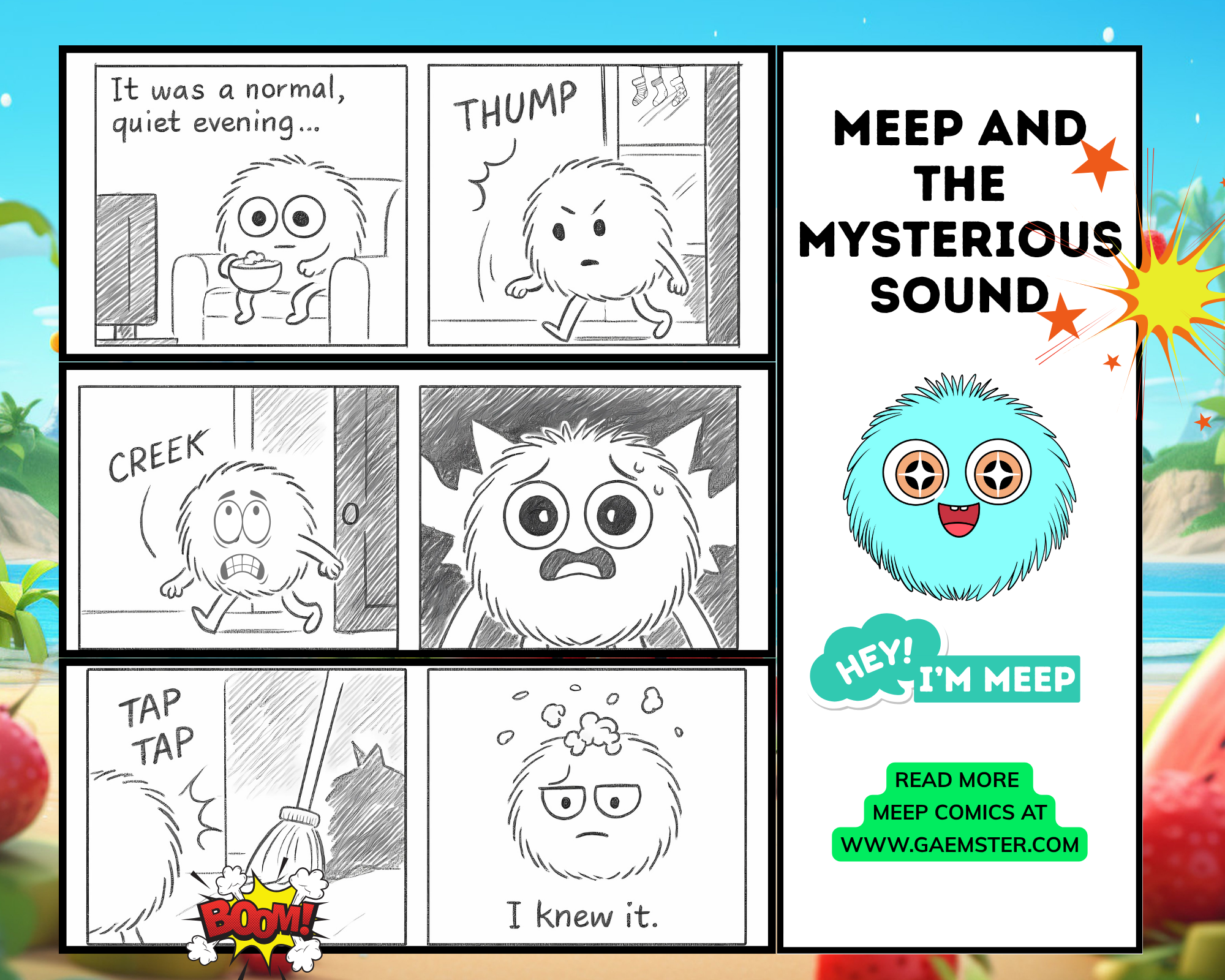 Meep Comic – 01 Meep and the Mysterious Sound Volume 1 Episode 1