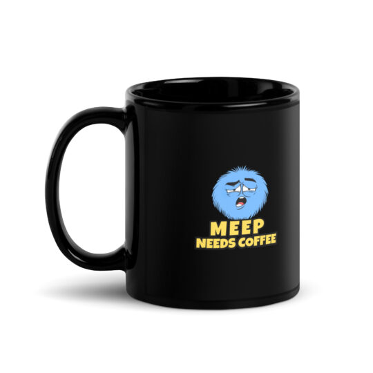 Gaemster Black Glossy Mug – Sleek Ceramic Gamer Mug