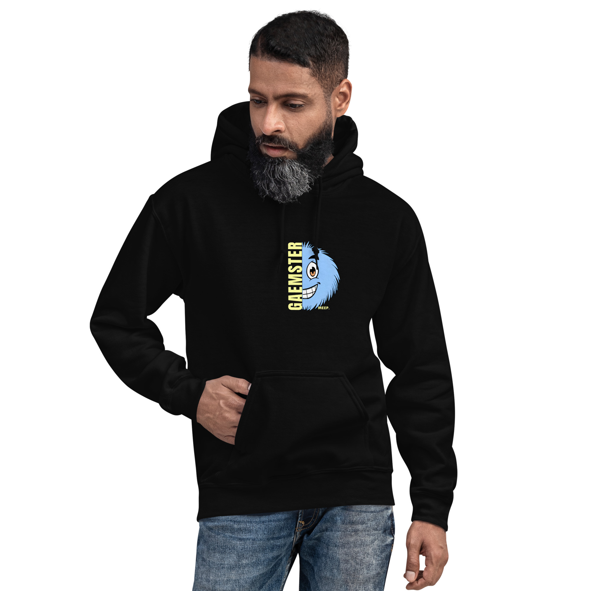 Gaemster Meep Mode Unisex Hoodie – Soft Cotton-Blend Gamer Hoodie - Image 4