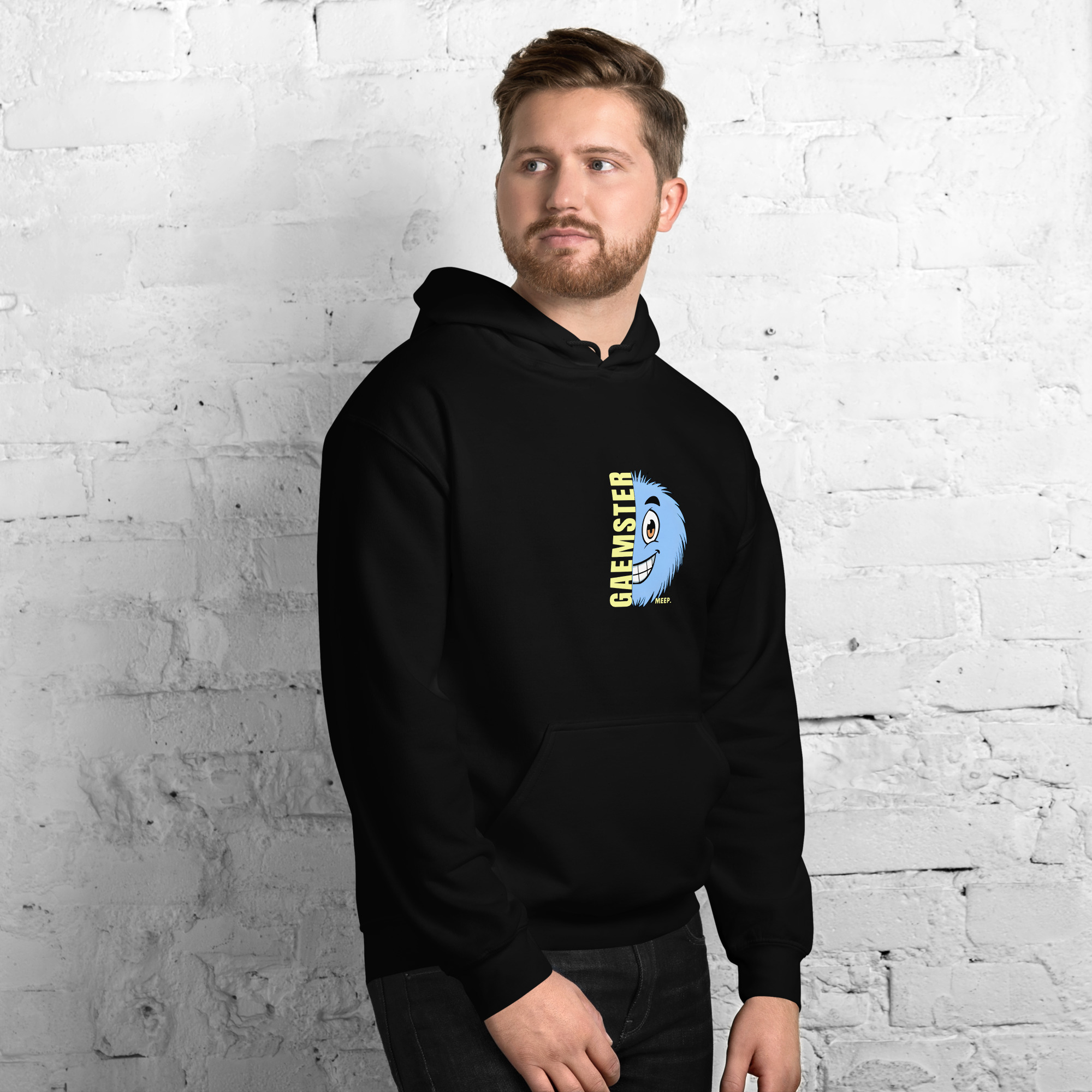 Gaemster Meep Mode Unisex Hoodie – Soft Cotton-Blend Gamer Hoodie - Image 6