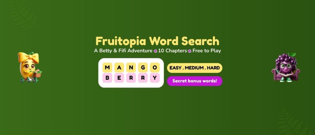 Fruitopia Word Search Free to Play Banner