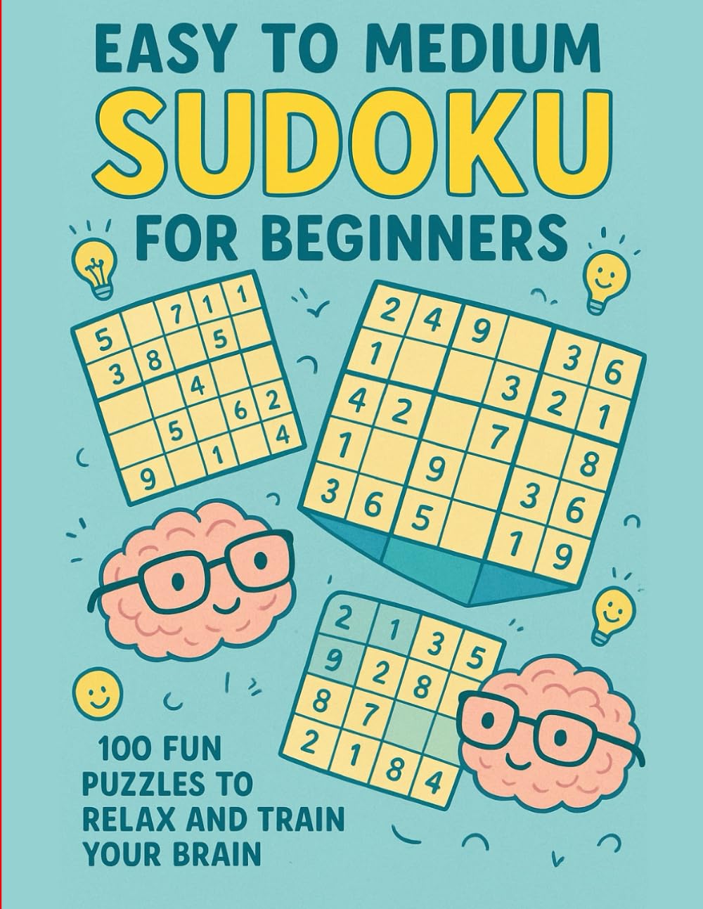 Easy to Medium Sudoku for Beginners cover