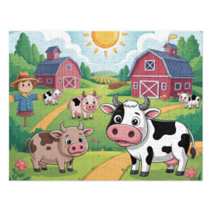 Jigsaw puzzle with tin